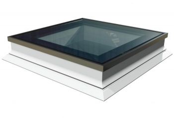 Intura platdakraam met HR++ glas 120x220 cm, vlakke lichtkoepel met hoge isolatie waarde.